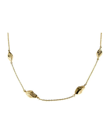 14kt Yellow Gold Shiny Cable Necklace G-HM-6N0362-DC-36